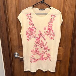 Balenciaga 2010 floral print tunic